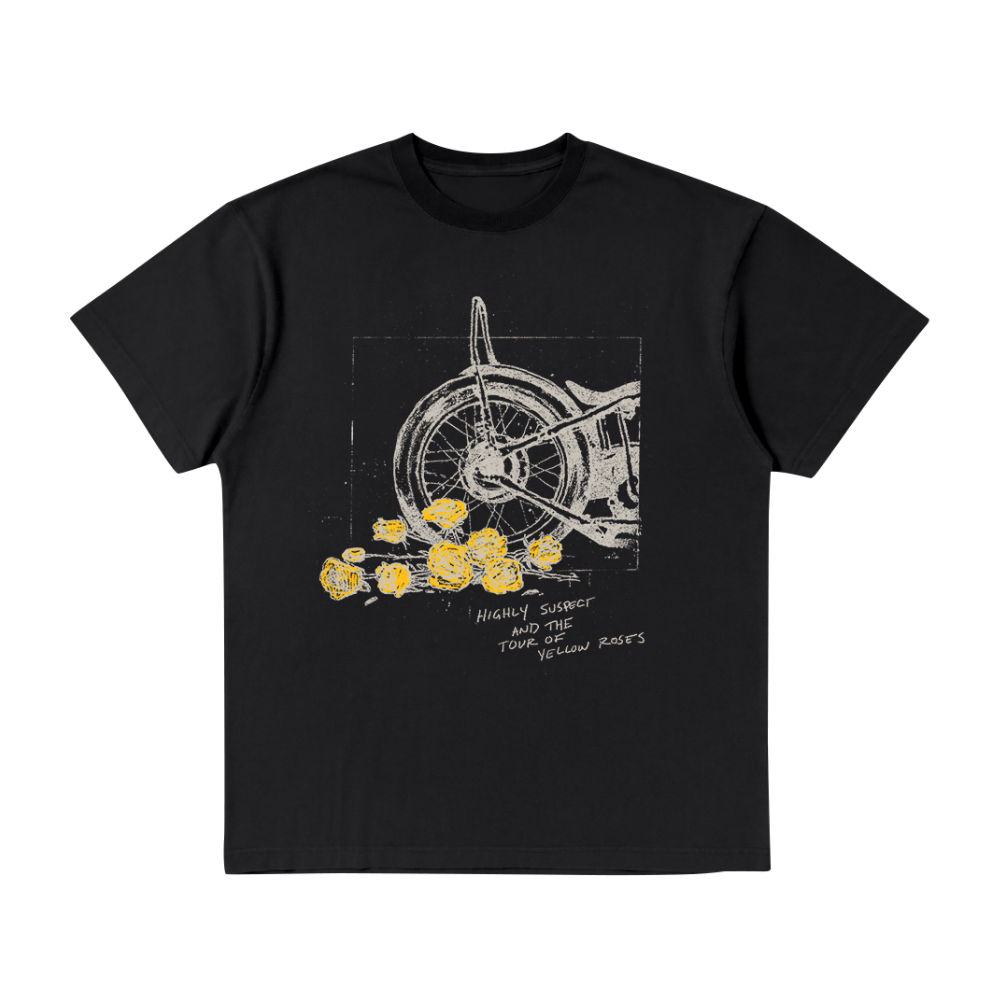 Tour of the Yellow Roses Dateback T-Shirt Front