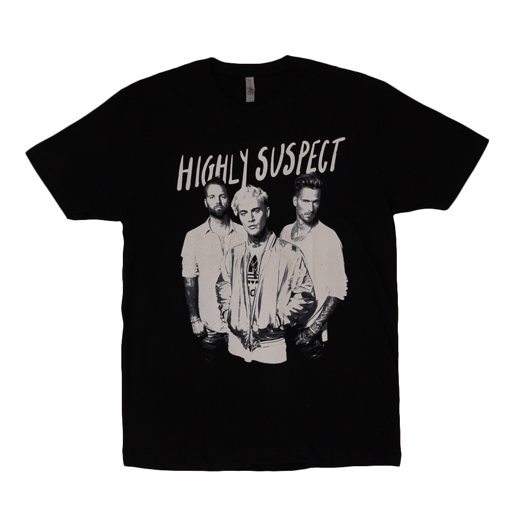 Three-Piece Black T-Shirt