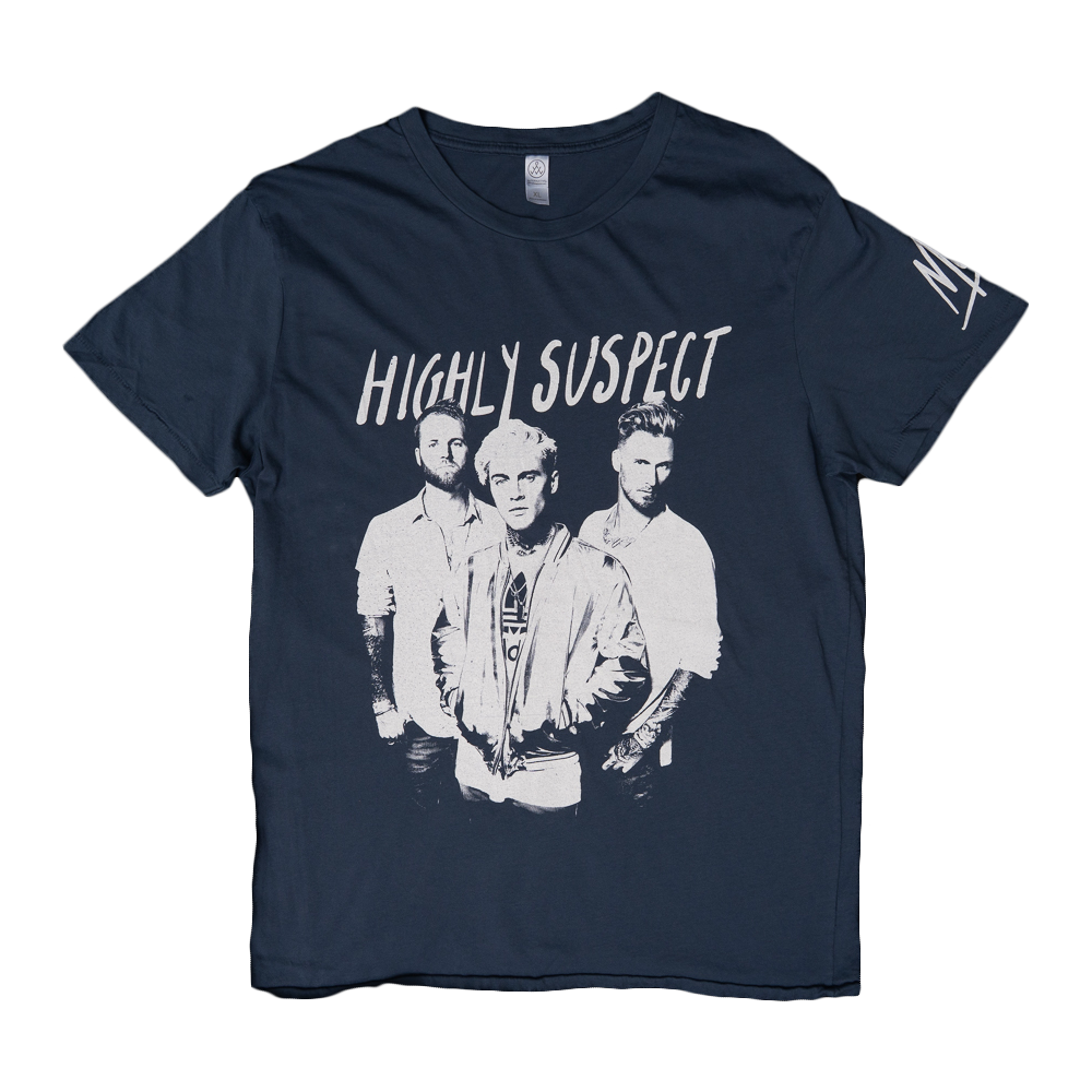 Three-Piece Blue T-Shirt