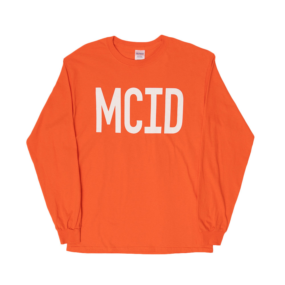 MCID Orange Longsleeve Front